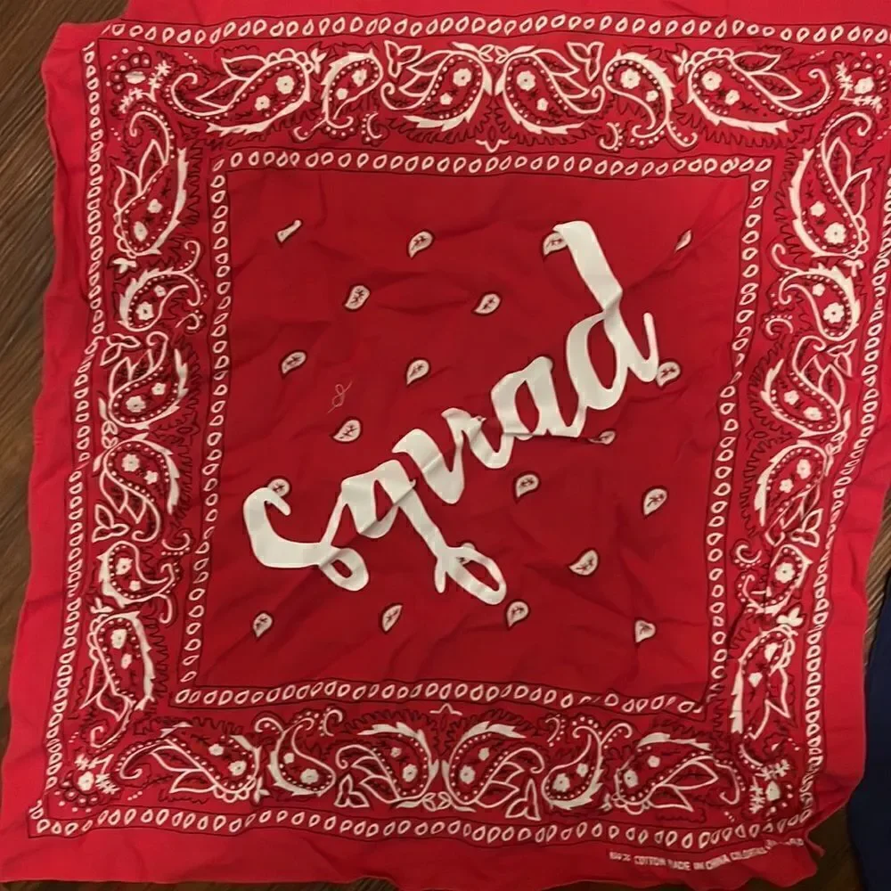 3 Pack of Bandanas - 2 Red and 1 Blue